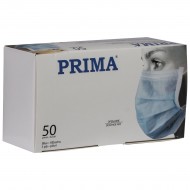 Masca de unica folosinta,  cu 3 straturi si pliuri, Prima, 50 buc/cutie Masca de unica folosinta,  cu 3 straturi si pliuri, Prima, 50 buc/cutie