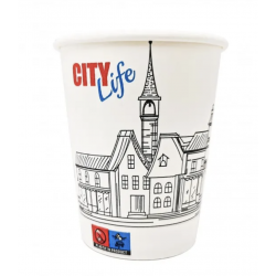 Pahare de carton 8 Oz City (236 ml), 50 buc/set Pahare de carton 8 Oz City (236 ml), 50 buc/set