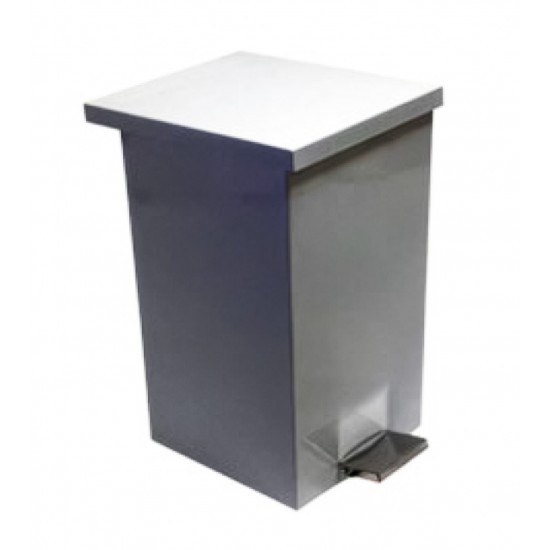 Cos de Gunoi Industrial Patrat cu Pedala Soft Close, Inox 304 (50L - 70L - 90L)