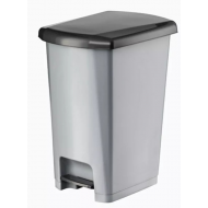 Cos de gunoi, din plastic, cu pedala, AQAS