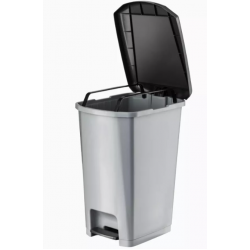 Cos de gunoi, din plastic, cu pedala, AQAS Cos de gunoi, din plastic, cu pedala, AQAS