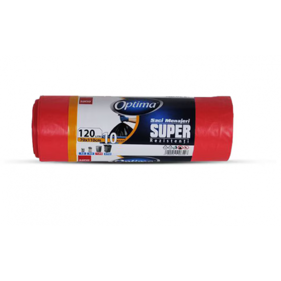 SANO OPTIMA SACI SUPER 120L,10,70*110 ROSII SANO OPTIMA SACI SUPER 120L,10,70*110 ROSII
