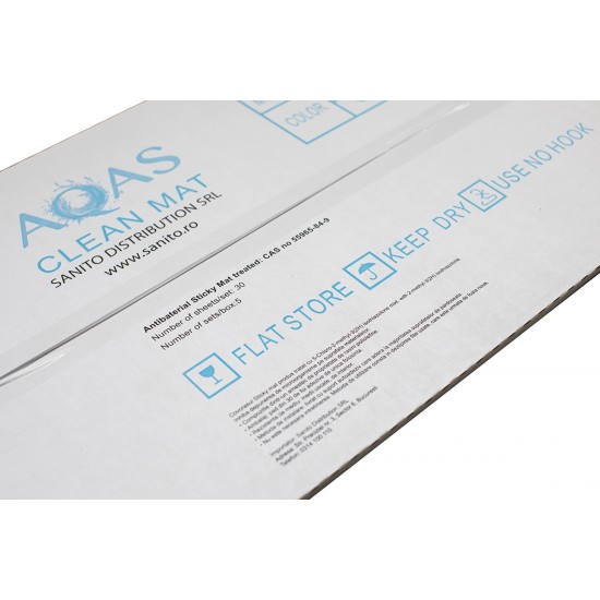 COVOR ANTIBACTERIAN STICKY MAT, Alb, 45 x 115 cm