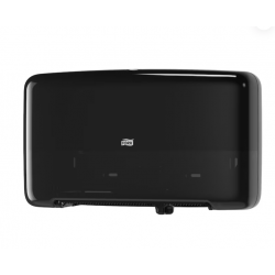 Dispenser de hârtie igienică Tork Twin Mini Jumbo, negru, T2 Dispenser de hârtie igienică Tork Twin Mini Jumbo, negru, T2