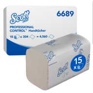 Prosoape pliate 274 buc / pachet, 1 strat, 21 x 21.5 cm, Scott Performance