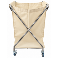 Carucior profesional pentru colectarea si transportul lenjeriei, cu sac textil Carucior profesional pentru colectarea si transportul lenjeriei, cu sac textil