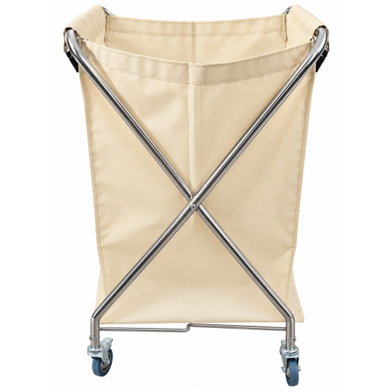 Carucior profesional pentru colectarea si transportul lenjeriei, cu sac textil Carucior profesional pentru colectarea si transportul lenjeriei, cu sac textil