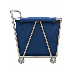 Carucior profesional pentru colectarea si transportul lenjeriei, inox Carucior profesional pentru colectarea si transportul lenjeriei, inox
