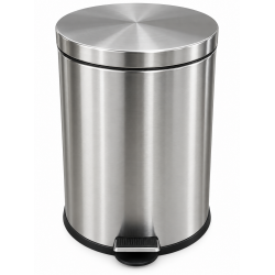 Coș de gunoi din inox cu pedală și capac soft-close, 20 L Coș de gunoi din inox cu pedală și capac soft-close, 20 L