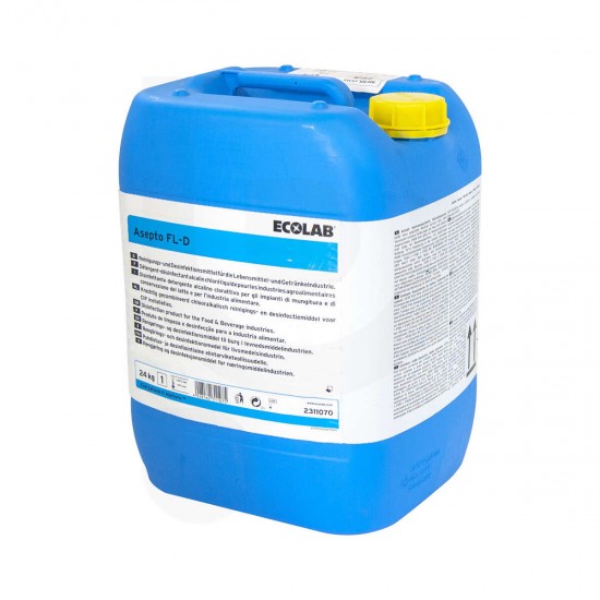 Detergent dezinfectant pentru navete din plastic ASEPTO FL-D, 24KG, Ecolab