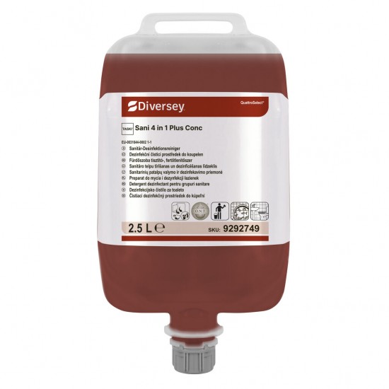 Detergent detartrant igienizant TASKI Sani 4 in 1 QS, Diversey, 2.5L