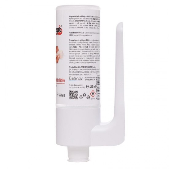 ALCHOSEPT™ – Dezinfectant pentru maini si tegumente, 450 ml (cu suport) ALCHOSEPT™ – Dezinfectant pentru maini si tegumente, 450 ml (cu suport)