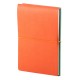 Notes Switch, piele, A5, liniat + matematica, verde/portocaliu