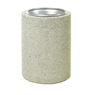 Cos stradal de gunoi, Beton, Gri, 40 L
