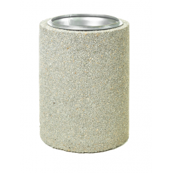 Cos stradal de gunoi, Beton, Gri, 40 L