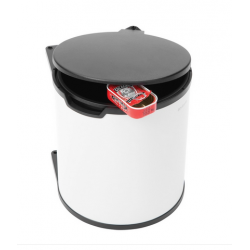 Cos de gunoi Built-in Bin, 15L - alb