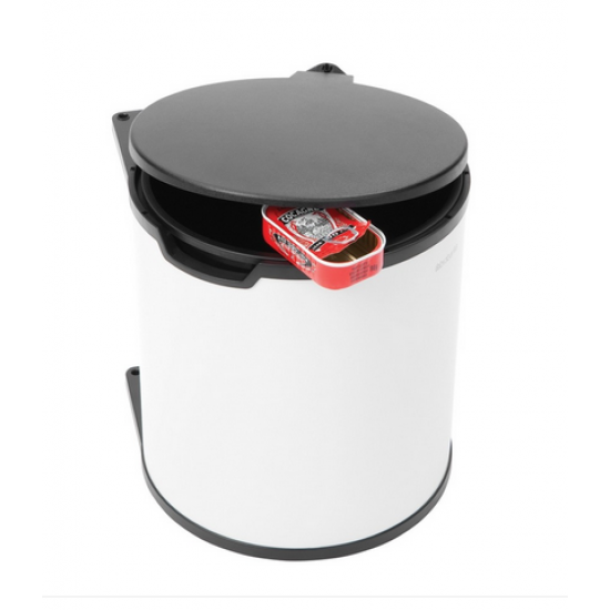 Cos de gunoi Built-in Bin, 15L - alb