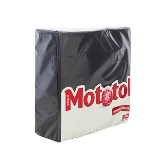 Servetele de masa 33x33cm negre, 2 straturi, Mototol, 40 buc/pac Servetele de masa 33x33cm negre, 2 straturi, Mototol, 40 buc/pac