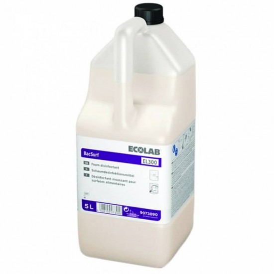 ECOLAB BACSURF EL 300 DETERGENT DEZINFECTANT, 5L ECOLAB BACSURF EL 300 DETERGENT DEZINFECTANT, 5L