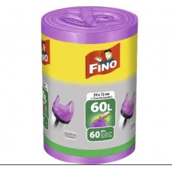 Fino Pungi Gunoi HD 60 L Colorati 60 buc/ set