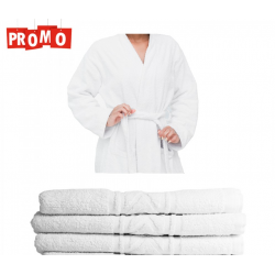 Pachet 1 halat, 1 covor baie si 2 prosoape  Pachet 1 halat, 1 covor baie si 2 prosoape