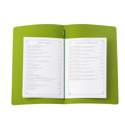 Mapa meniu A4+, EcoLeather, piele ecologica interior/exterior, lavabila, verde Mapa meniu A4+, EcoLeather, piele ecologica interior/exterior, lavabila, verde