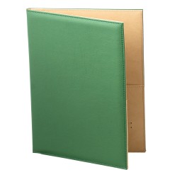 Mapa camera A4+, LeatherLike, piele PU interior/exterior, lavabila, verde