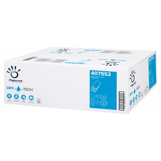 Prosoape albe de hartie, pliate V fold, 32 x 20 cm, in 2 straturi, Papernet, 100 buc/pachet, 20 pac/bax Prosoape albe de hartie, pliate V fold, 32 x 20 cm, in 2 straturi, Papernet, 100 buc/pachet, 20 pac/bax