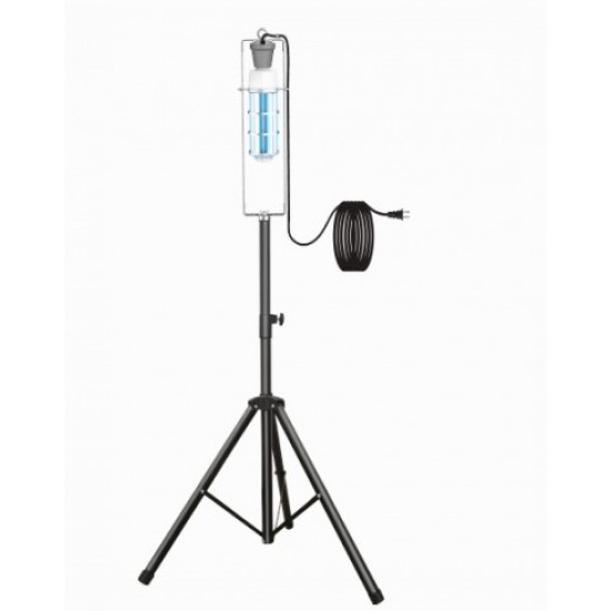 Dispozitiv complet cu Bec UV-C 60W - 3+1 senzori miscare, trepied, telecomanda, soclu si cablu Dispozitiv complet cu Bec UV-C 60W - 3+1 senzori miscare, trepied, telecomanda, soclu si cablu