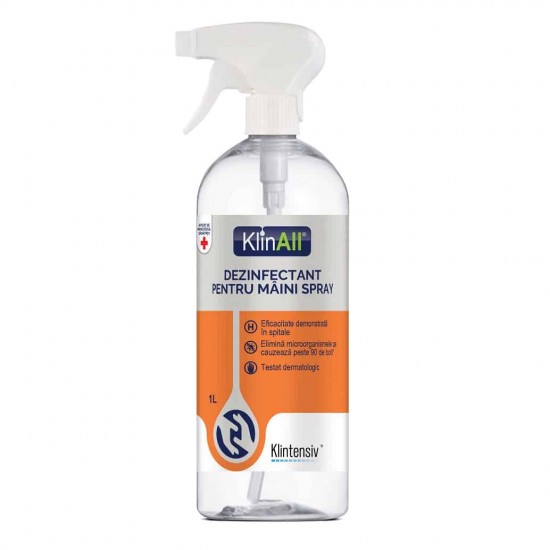 KlinAll® – Dezinfectant pentru maini spray, 1 l