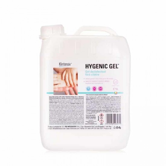 HYGENIC GEL™ – Gel dezinfectant fara clatire pentru maini, 5 litri HYGENIC GEL™ – Gel dezinfectant fara clatire pentru maini, 5 litri