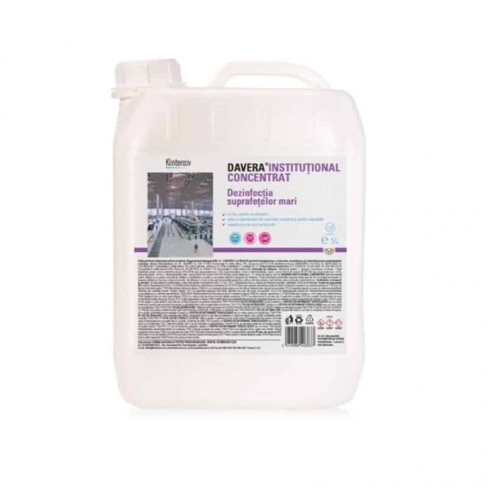 DAVERA® INSTITUTIONAL CONCENTRAT – Dezinfectant suprafete mari, 5 litri DAVERA® INSTITUTIONAL CONCENTRAT – Dezinfectant suprafete mari, 5 litri