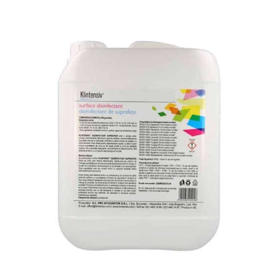 KLINTENSIV® – Dezinfectant suprafete gata de utilizare, 10 litri
