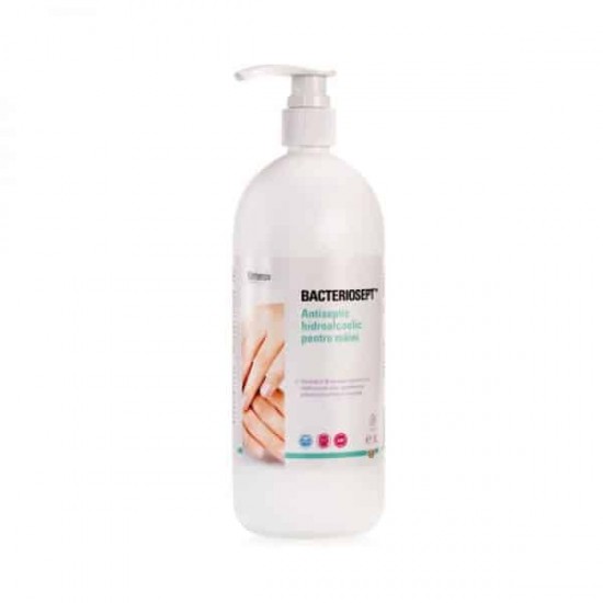 BACTERIOSEPT™ – Antiseptic hidroalcoolic pentru maini, 1 litru BACTERIOSEPT™ – Antiseptic hidroalcoolic pentru maini, 1 litru