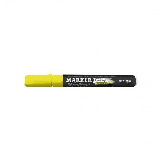 Marker Creta Lichida, varf rotund, galben NEON Marker Creta Lichida, varf rotund, galben NEON