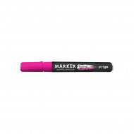 Marker Creta Lichida, varf rotund, roz NEON