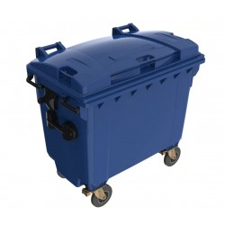 Eurocontainer plastic, 660 L, albastru, capac plat Europlast - Transport Inclus Eurocontainer plastic, 660 L, albastru, capac plat Europlast - Transport Inclus
