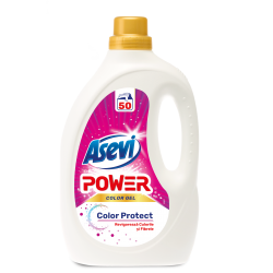 Detergent rufe ASEVI POWER ACTIVE GEL  Color Protect 50 spalari, 2.5 L Detergent rufe ASEVI POWER ACTIVE GEL  Color Protect 50 spalari, 2.5 L