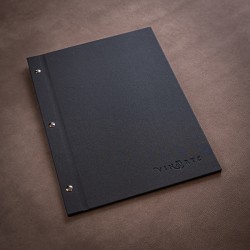 Mapa Meniu Fold DENIM A4 negru