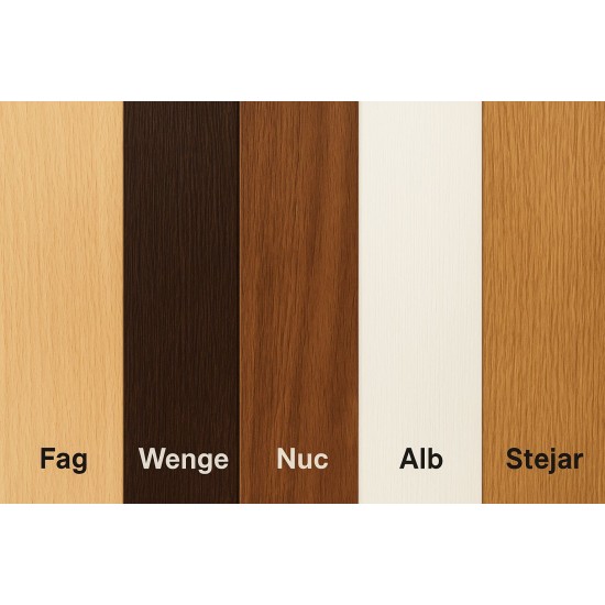 Suport de bagaj curbat cu spatar - Stejar Suport de bagaj curbat cu spatar - Stejar