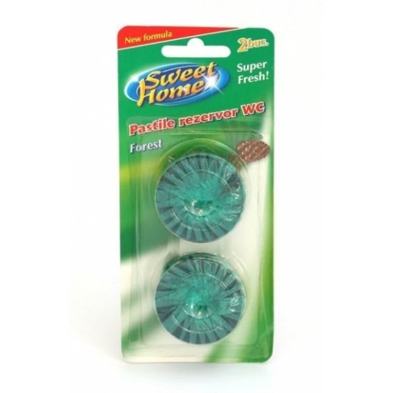 SWEET Pastile Rezervor WC 2 buc Forest 50g