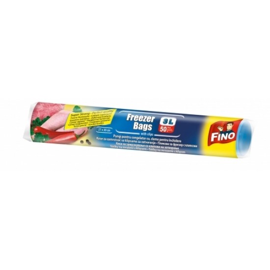 Fino Pungi Pt Congelator 3 L 50 buc Fino Pungi Pt Congelator 3 L 50 buc