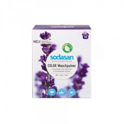 Detergent praf bio de rufe colorate cu lavanda 1,010 kg Sodasan                                      Detergent praf bio de rufe colorate cu lavanda 1,010 kg Sodasan