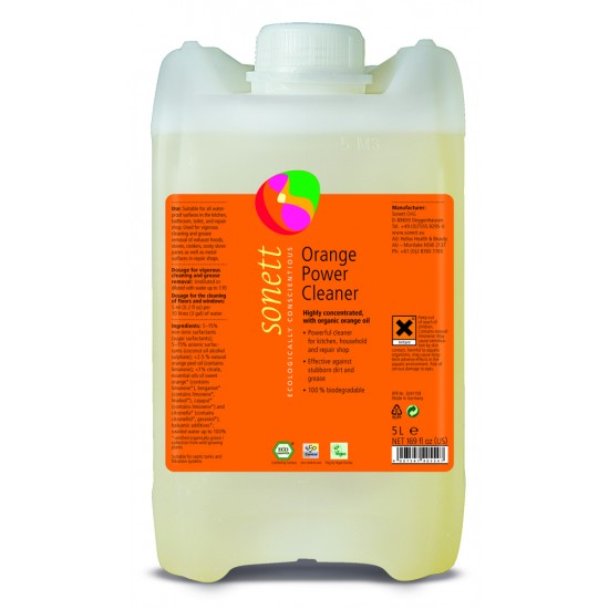 DETERGENT ECOLOGIC UNIVERSAL CONCENTRAT CU ULEI DE PORTOCALE 5L Sonett DETERGENT ECOLOGIC UNIVERSAL CONCENTRAT CU ULEI DE PORTOCALE 5L Sonett