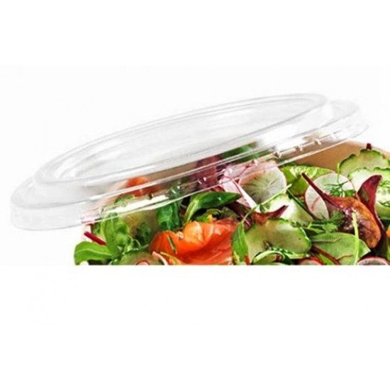 Caserola din carton, pentru salata, cu capac transparent, 550 ml, 50 buc/set Caserola din carton, pentru salata, cu capac transparent, 550 ml, 50 buc/set