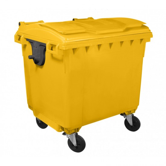 Container HDPE CLF 660L cu capac plat- Transport inclus