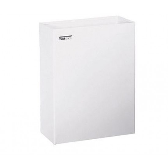 Cos de gunoi, otel vopsit alb, 25 L, Mediclinics, PP0279