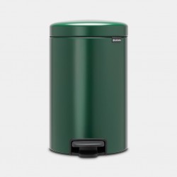 Cos gunoi cu pedala newIcon, 12L - Verde Pin