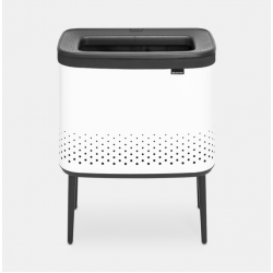 Cos rufe Bo, 60L, Capac plastic - alb