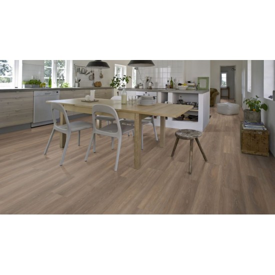 Pardoseala SPC cod Tiveden Click 6 mm decor de lemn culoare stejar mediu Pardoseala SPC cod Tiveden Click 6 mm decor de lemn culoare stejar mediu